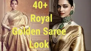 Royal Look in Golden Saree #Sonalfashiondecodes #2022 #savesoil