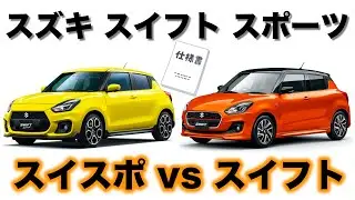 スズキ スイフト スポーツ vs スイフト 装備･仕様比較！