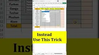 ✅How to create test data for Marksheet in excel 💯 😱 #excel #office #spreadsheet