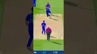 💥Rashid Khan Bowling Action in Real Cricket 🏏| 🇮🇳 vs 🇦🇫 | #shorts #realcricket #trending
