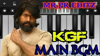 KGF BGM | PIANO TUTORIAL | PERFECT PIANO | MR.PR EDITZ