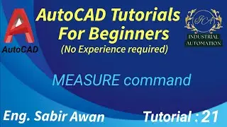 How To Use MEASURE Command In AutoCAD | Urdu Hindi