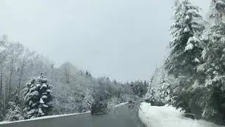 Snowy drive up to Cypress Mountain Ski | Feb. 2018