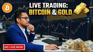 Live Trading in BTC and Gold | Strategy Revealed and Analysis | Perfect Setup for trading and scalpi