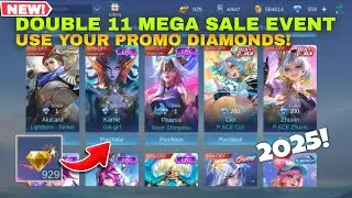 PROMO DIAMONDS DOUBLE 11 MEGA SALE EVENT 2025! 1 DIAMOND EPIC SKIN MOBILE LEGENDS BANG BANG