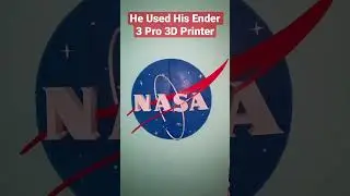 3D Printed NASA Wall Sign!! #nasa #shorts