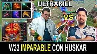 W33 vs MINDCONTROL - Espectacular HUSKAR de W33 - ULTRAKILL!!   7.22 Dota 2