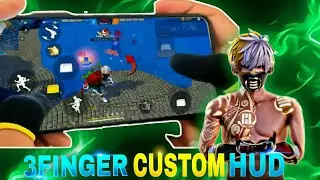 3 Finger Fastest Brazilian 🇧🇷 Custom Hud Code | Best 3 Finger Freestyle 🤯 Custom Hud Code 💀 In FF