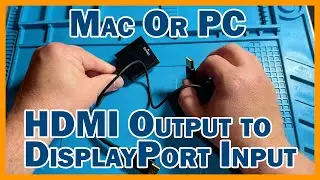 HDMI Output to DisplayPort Input for DisplayPort Monitors and KVM Switches