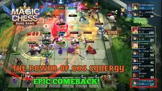 EPIC COMEBACK 666 SYNERGY! ELF-EMPIRE-ASSASSIN GAMEPLAY| MAGIC CHESS MOBILE LEGENDS BANGBANG