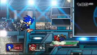 SSF2. Sonic vs Mario