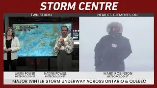 Thundersnow and Blizzard-like Conditions Hit Ontario | #forecast