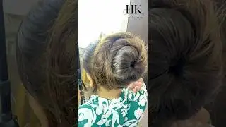 5 Feet Super Long Thick Hair | Girl Twists Her Dense Mane into a Massive Coiled Hair Bun #shorts