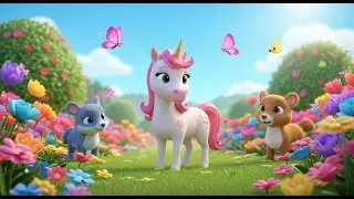 A Unicorn in My Garden | Popular Nursery Rhyme For Kids | Sing Along With Kids