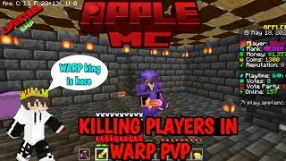 KILLING PLAYERS IN WARP PVP in apple mc || lifesteal smp #loyalsmp #lapatasmp #lifestealsmp #dixxu