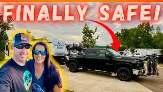 Installing a Center Console Safe FOR MAXIMUM Truck Security #rvlife #diy