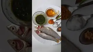 Fish cooked with Indian pennywort&nbsp;(Thankuni / Manimuni/ Gotu kola)