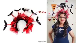 Decoré una Vincha o Diadema para el Día de Halloween