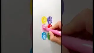 Satisfying art with Acrylic markers #art #visualart #shorts