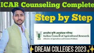 ICAR Counseling 2022 | Complete Process Choice filling #icar #rlbcau #iari #mpuatudaipur #counsling