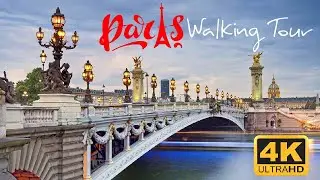 Paris evening walks  4K - Paris  France - Paris Summer - Walking Tour 4K | A Walk In Paris