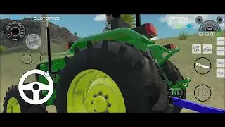 John dhree 5075 crossing river testing indian vehicle 🚜 #viralvideo #gaming #shortvideo 