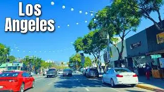 Driving Santa Monica Boulevard through West Hollywood | Los Angeles POV 4K