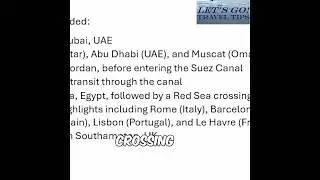 MSC's Grand Voyage Cancelled: Red Sea Crisis Explained #shorts