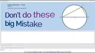 Semicircle Theorem Explained with Application | kamaldheeriya maths easy