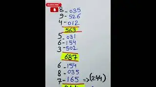Thai Lottery 3up Driect Set