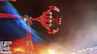 Encore plus impressionnant la nuit tombée 🔥 | Manège Mega Swing - Foire Saint-Romain, Rouen 2025