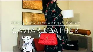 Chanel flap bag with handle | Red Caviar review