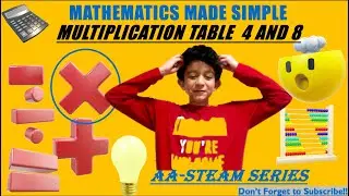 Maths Made Easy and Simple | How to do Multiplication tables 4 & 8 fast? | Mathematic tips & tricks