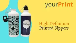 Customized Photo Printed Sippers | Sipper Bottle with your Pictures | Available in White & Silver