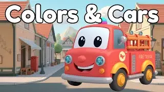 Red Fire Truck 🚒 | Learn Colors & Vehicles for Kids | Fun Fire Truck Song
