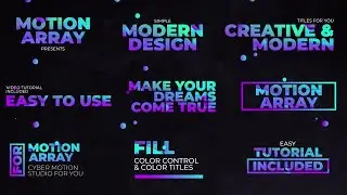 Wave Titles After Effects Templates