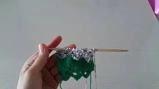대바늘꽃뜨기배색-how to knit flowers