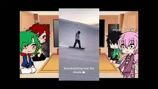 Sk8 reacts to langa(snowboarding)first video