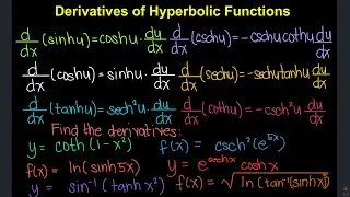 Derivative of Hyperbolic Functions (Tagalog/Filipino Math)
