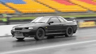 WORLDS FASTEST & QUICKEST REGISTERED R32 GTR ON RADIALS JUN II CROYDON RACING 7.89 @ 187 MPH