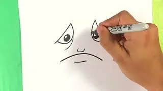 EASY How to Draw SAD FACE