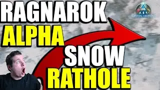 RAGNAROK Unseen Alpha Snow RATHOLE with Great Building Potential! Ark Survival Ascended