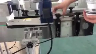 cone-shaped jar labeling machines glass bottle wrap around label equipment with coding machine