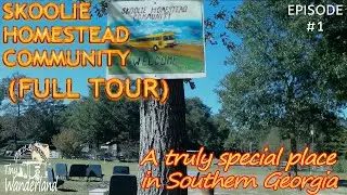 Skoolie Homestead Community (Full Tour) Episode 1