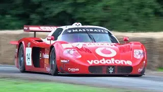 Maserati MC12 GT1 6.0 N/A V12 Engine Sounds Dominating the Track at Goodwood Festival of Speed 2024