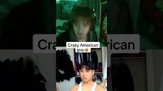 Crazy American guy waffling #omegle #ometv #asian