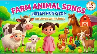 15 Minutes of Farm Animal Songs 🐄🐑🐔 | Sheep, Goat, Cow & Old MacDonald | Kids Songs