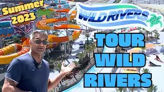 Wild Rivers Water Park in Irvine, CA! New Updates 2023 | POV of Attractions, Slides, Food & More!