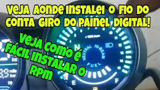 Como Fazer a Instalação do Rpm Conta Giro do Painel Digital, Cg 150!