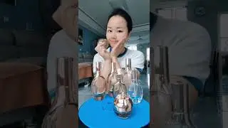 Luxury skincare packaging amber set glass cosmetic container bottle and jar.